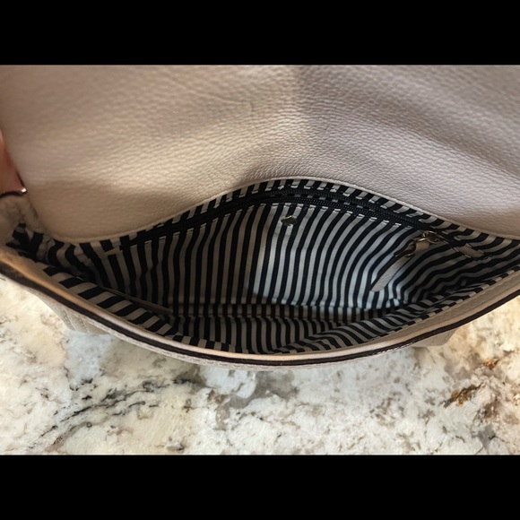 Kate Spade Cobble Hill Marsala Cream Foldover Bag - Picture 7 of 12